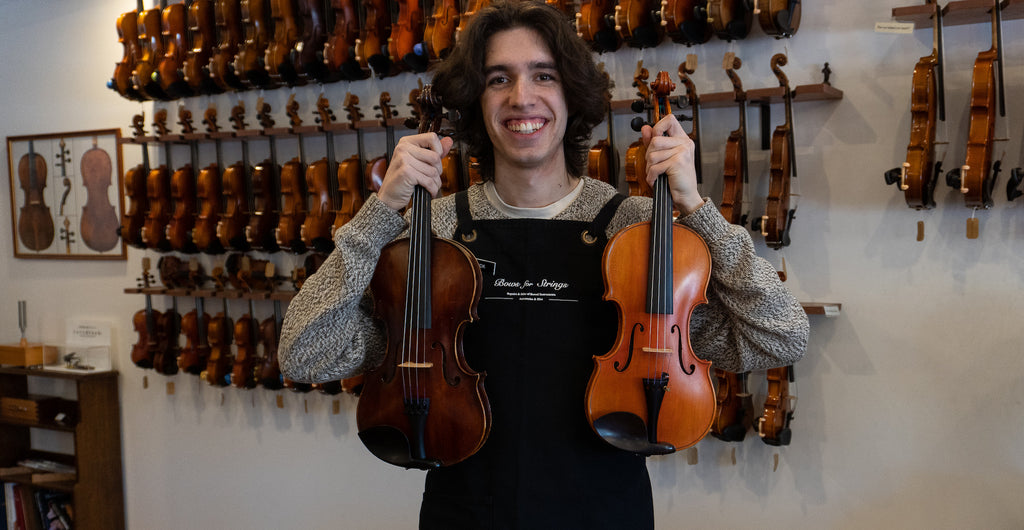 Two Australian handmade violins - Glen Nicholls and John Johnston