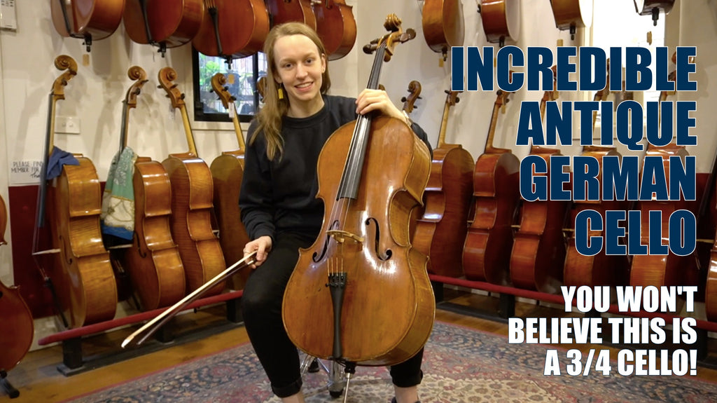 Incredible 3/4 Cello! 1890s Antique German Cello