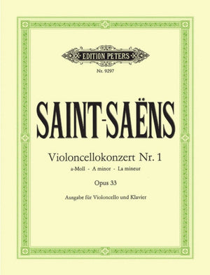 Saint Saens Concerto No. 1 in A minor Op. 33 - for cello and piano