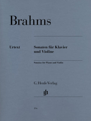 Brahms Sonatas for Piano and Violin Book