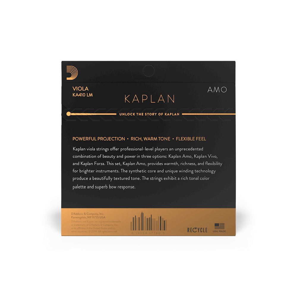 D'Addario Kaplan Amo Viola String Set 4/4