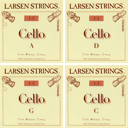 Larsen Cello, (Med) Set, 1/4 – Bows For Strings