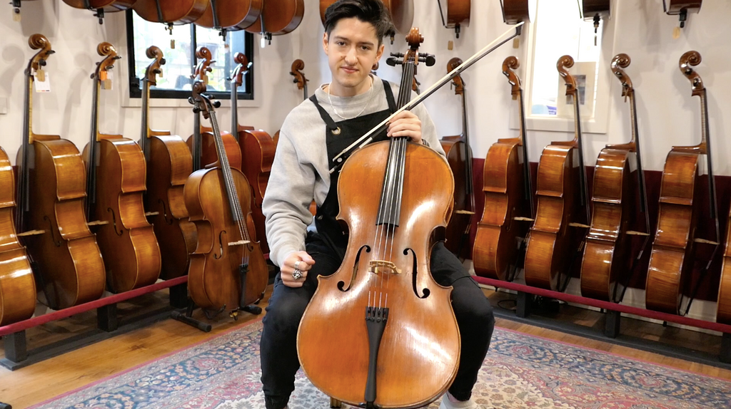 European antique cello: before and after restoration