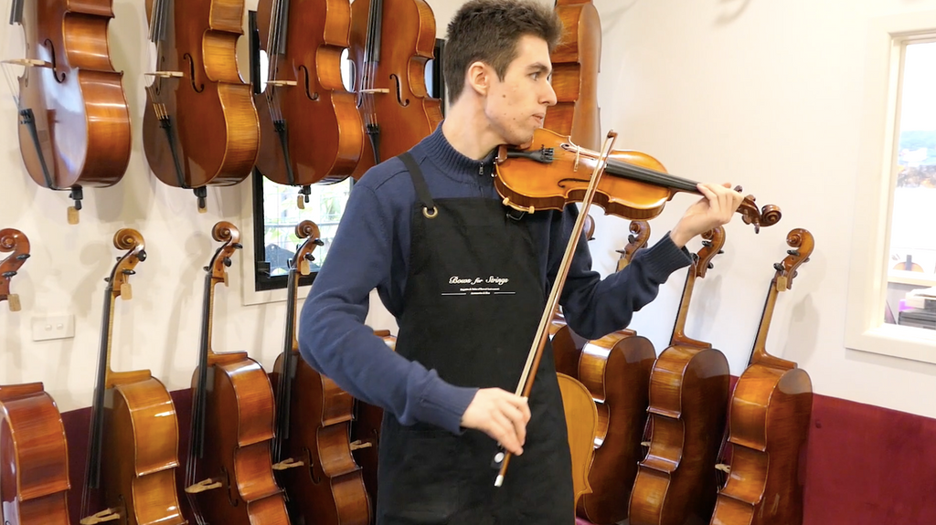 Video: German-made Helmut Illner SIR-B violin demonstration