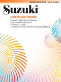 Suzuki Duets For Violins - Second Violin Parts