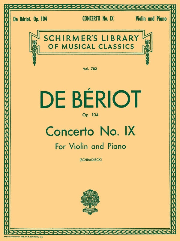 Beriot - Concerto No. 9 in A minor Op. 104 - Violin/Piano