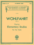 Wohlfahrt - 40 Elementary Studies Op. 54 for Violin (Schirmer)