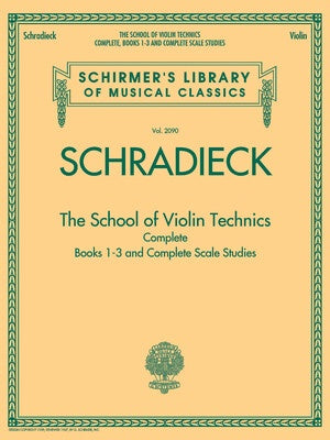 Schradieck School of Violin Technics Complete