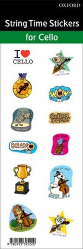 Cello Time Stickers 6-Sheet Pack