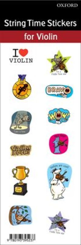 Fiddle Time Violin Stickers 6-Sheet Pack