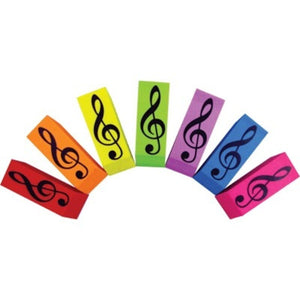 Wedge Eraser Treble Clef Assorted Colours
