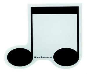 Sticky Notepad Quaver Shape