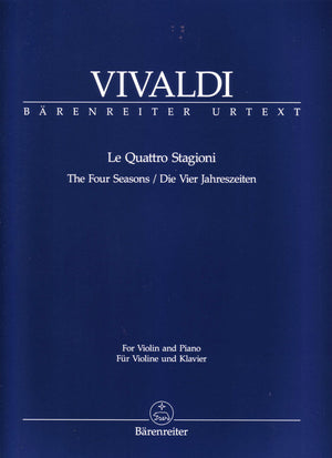 Vivaldi - The Four Seasons Op. 8 Complete Violin/Piano Urtext (Bärenreiter)