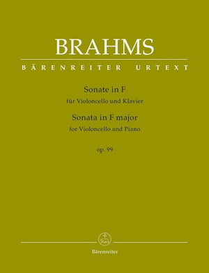 Brahms Sonata in F Major Op. 99 for Violoncello and Piano (Bärenreiter Edition)