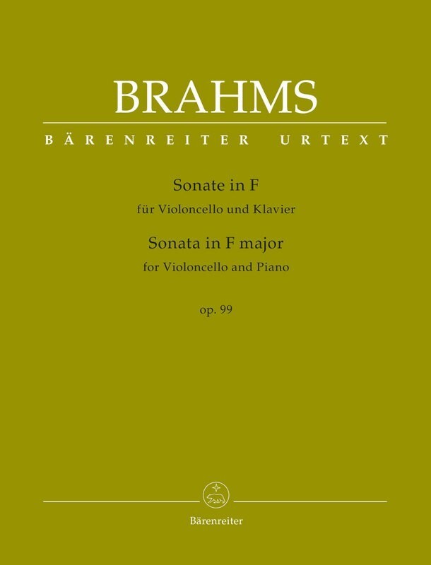 Brahms Sonata in F Major Op. 99 for Violoncello and Piano (Bärenreiter Edition)