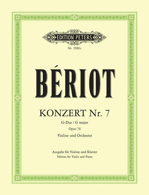 Bériot - Concerto No. 7 in G Major, Op. 76 - Violin/Piano