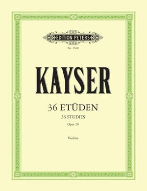 Kayser 36 Elementary and Progressive Studies Op. 20
