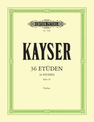 Kayser 36 Elementary and Progressive Studies Op. 20