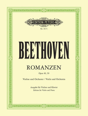 Beethoven - 2 Romances Op. 40 (G) Op. 50 (F) Violin/Piano (Peters)