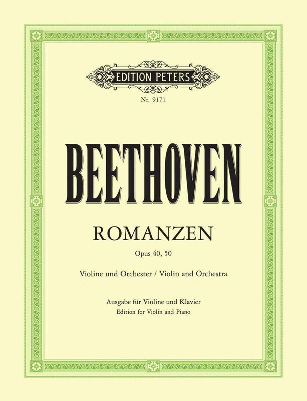 Beethoven - 2 Romances Op. 40 (G) Op. 50 (F) Violin/Piano (Peters)