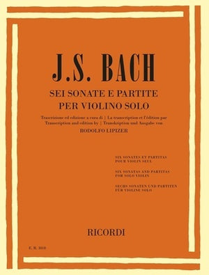 Bach Six Sonatas and Partitas for Solo Violin
