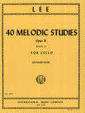 Lee 40 Melodic Studies for cello Op. 31 Vol. 2 (IMC)