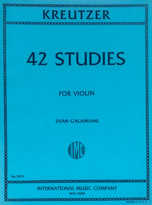 Kreutzer 42 Studies for Violin ed. Galamian (IMC)