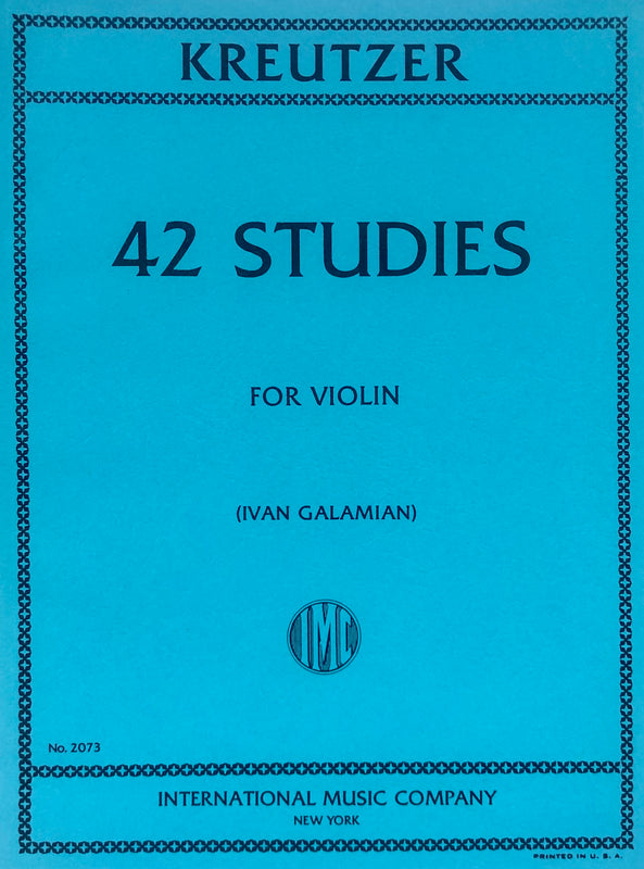 Kreutzer 42 Studies for Violin ed. Galamian (IMC)