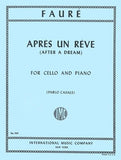 Faure Apres un Reve (After a Dream) for cello and piano