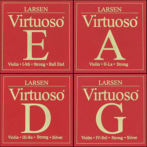 Larsen Virtuoso Violin String Set 4/4 (Ball) - Strong