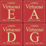 Larsen Virtuoso Violin String Set 4/4 (Ball) - Strong