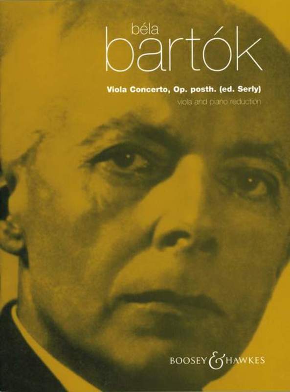 Bartók - Viola Concerto, Op. posth. Viola/Piano Ed. Serly