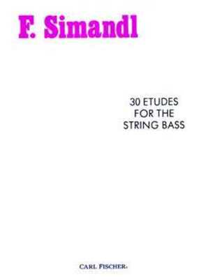Simandl 30 Etudes for the Strings Bass