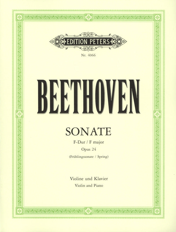 Beethoven - Sonata in F Major Op. 24 "Spring" Violin/Piano (Peters)