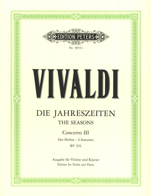 Vivaldi The Four Seasons Op. 8 No. 3 In F Major 'Autumn'
