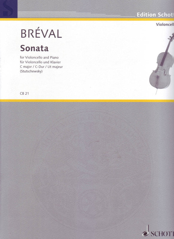 Bréval - Sonata in C from Op. 40 Cello/Piano (Schott)