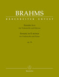Brahms Sonata in E minor Op. 38 for Violoncello and Piano (Bärenreiter Edition)