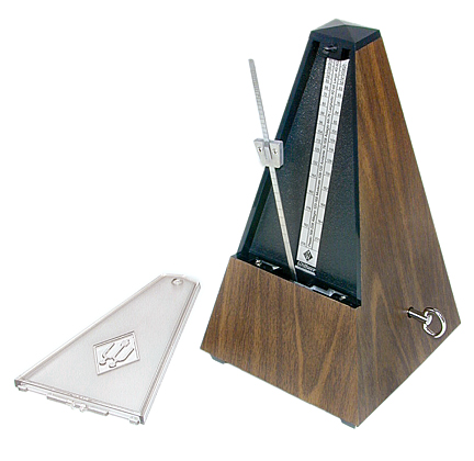 Wittner Plastic Walnut Metronome with Bell 814K