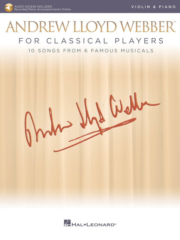 Andrew Lloyd Webber for Classical Players - Violin/Piano