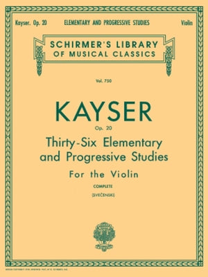 Kayser 36 Elementary and Progressive Studies, Complete, Op. 20
