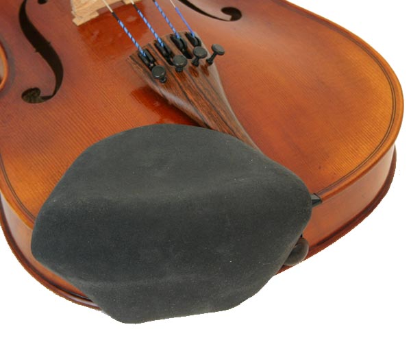 Keenan Strad-Pad Black Large - Violin/Viola Chin Rest Cover