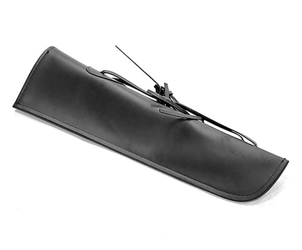 Double Bass Bow Quiver - Black Leather