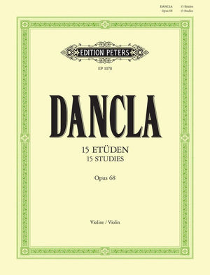 Dancla - 15 Studies Op. 68 for Violin (Edition Peters)