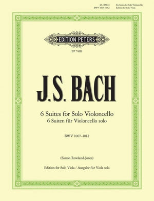 6 Cello Suites arranged for Viola BWV 1007-1012
