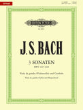 Bach 3 Sonatas Originally for Viola da Gamba