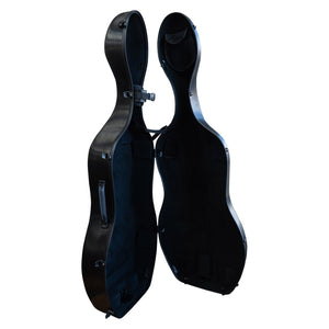 MJ Polycarbonate Cello Case with wheels - 1/2