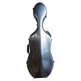 MJ Polycarbonate Cello Case with wheels - 3/4