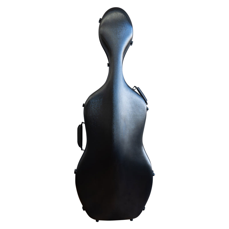 MJ Polycarbonate Cello Case with wheels - 1/2