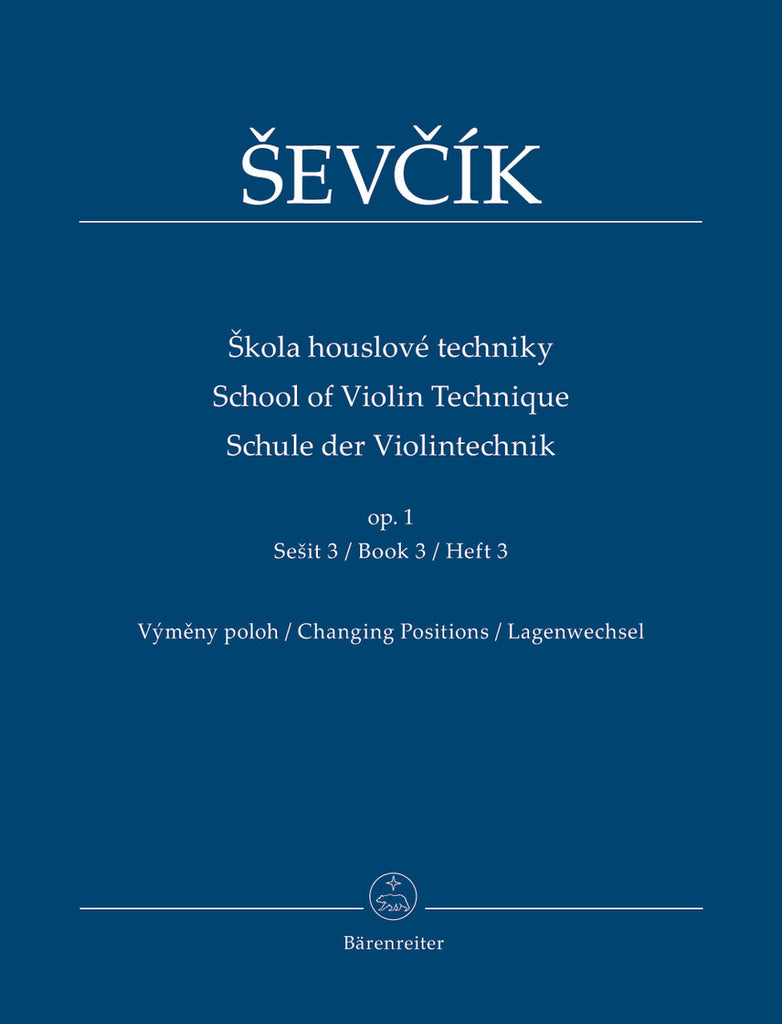 Sevcik - School of Violin Technique Op. 1 Book 3