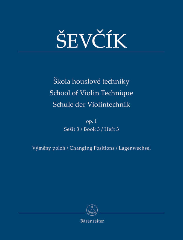 Sevcik - School of Violin Technique Op. 1 Book 3
